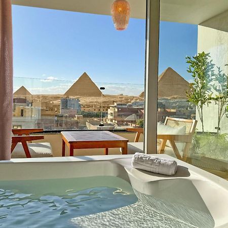 Galaxy Pyramids View Inn Kafret el-Gabal Eksteriør bilde