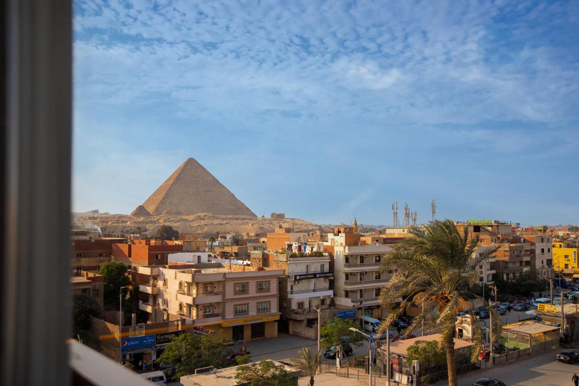 Galaxy Pyramids View Inn Kafret el-Gabal Eksteriør bilde