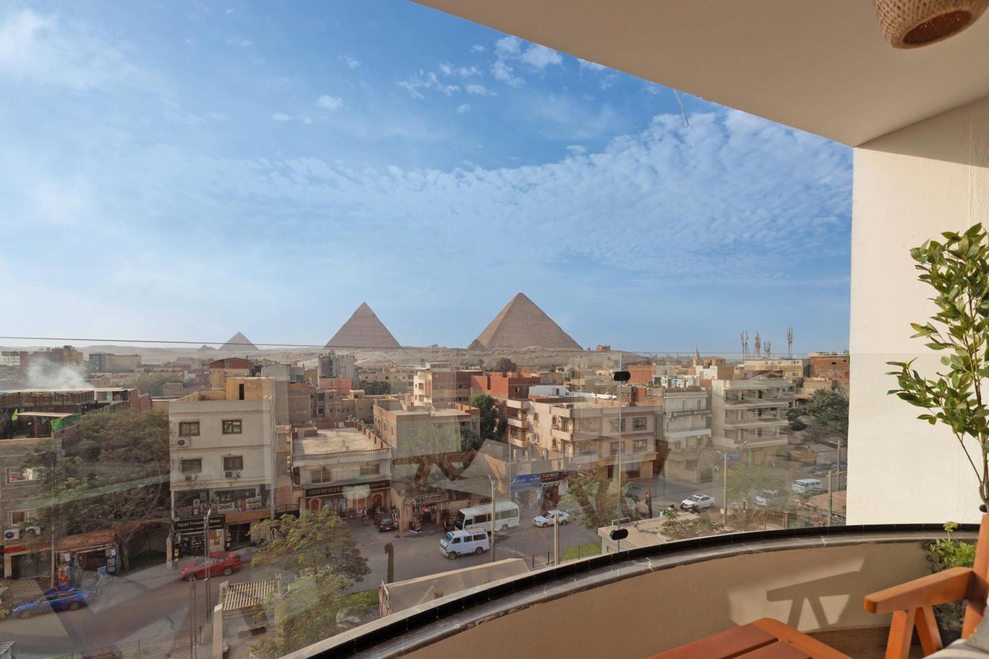 Galaxy Pyramids View Inn Kafret el-Gabal Eksteriør bilde